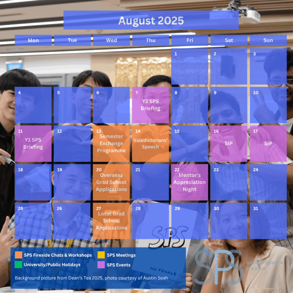 SPS Calendar August 2025